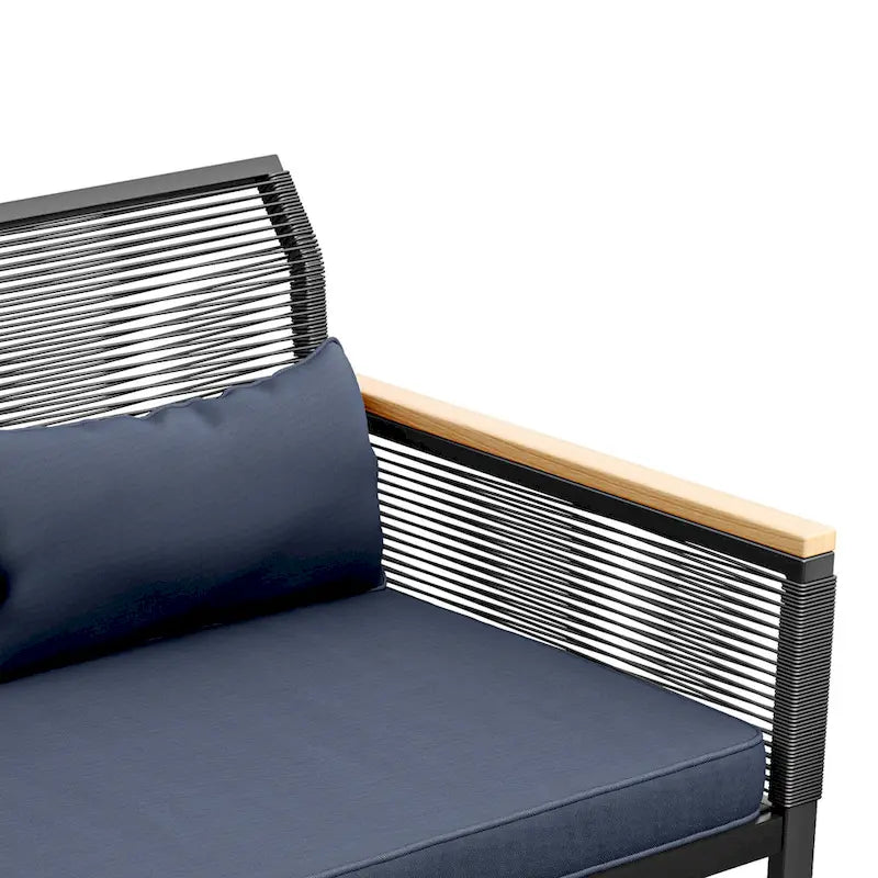 Divanetto Moasis "Conversation" in Rattan per Esterni per Ogni Tempo - 45.3L x 28W x 30.7H
