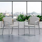 Christopher Knight Home Oaklen All Weather Outdoor Dining Chairs with Cushions (Set of 2)