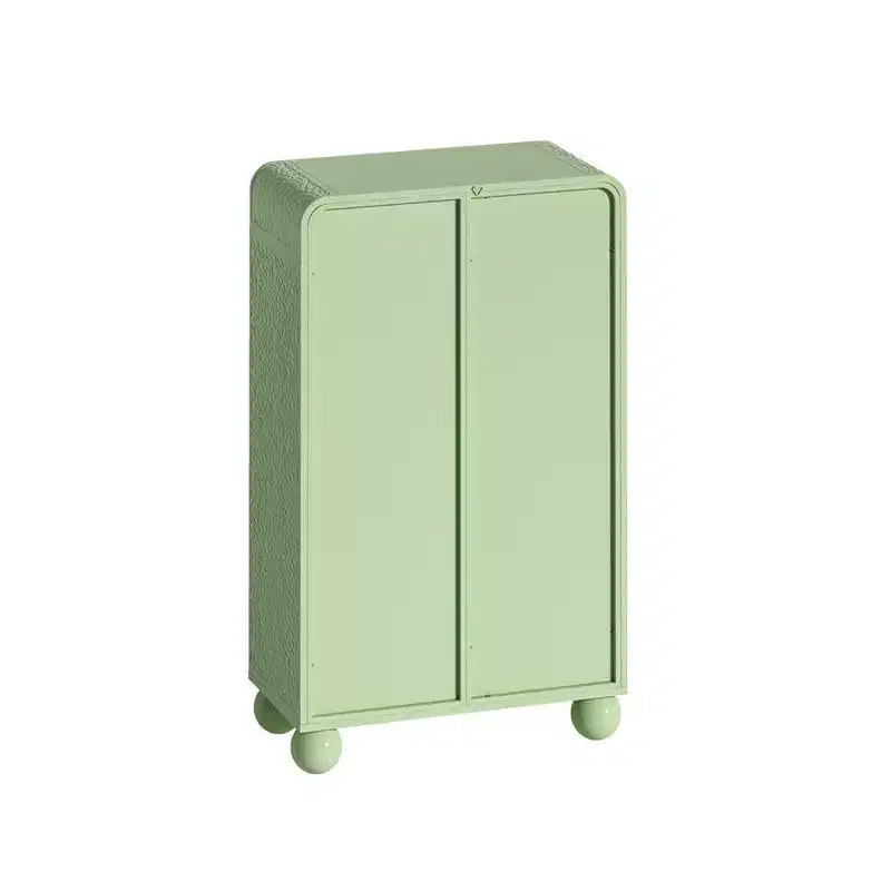 Mobiletto da Bagno a Terra, Armadietto da Cucina in Legno con Ante in Vetro, Mobiletto Espositivo Autoportante per Bagno Soggiorno Ingresso