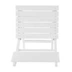 GDFStudio Rabion Sedie pieghevoli da esterno in legno di acacia (set da 4), bianco