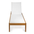 Leo 77,56x26,38 Chaise longue d'extérieur moderne et minimaliste réglable en bois d'acacia, naturel par JONATHAN Y
