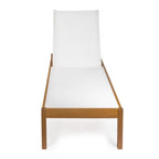 Leo 77,56x26,38 Chaise longue d'extérieur moderne et minimaliste réglable en bois d'acacia, naturel par JONATHAN Y