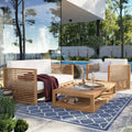Ensemble de patio extérieur en teck 3 pièces Carlsbad