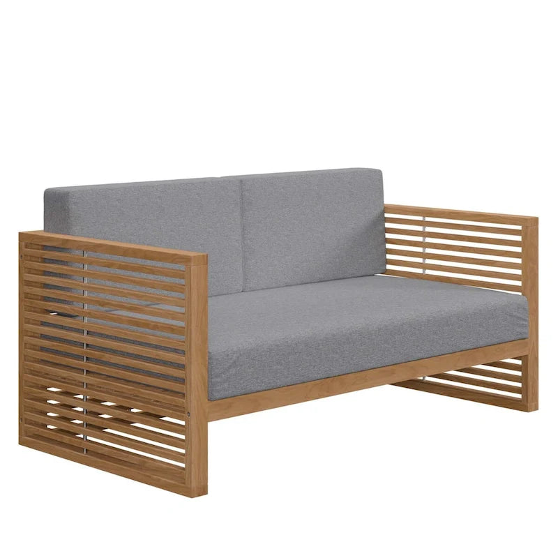 Ensemble de patio extérieur en teck 3 pièces Carlsbad