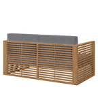 Ensemble de patio extérieur en teck 3 pièces Carlsbad