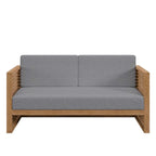 Ensemble de patio extérieur en teck 3 pièces Carlsbad