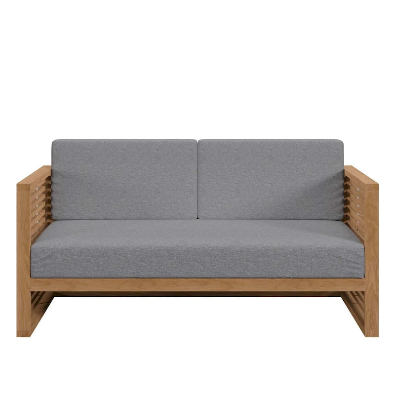 Ensemble de patio extérieur en teck 3 pièces Carlsbad