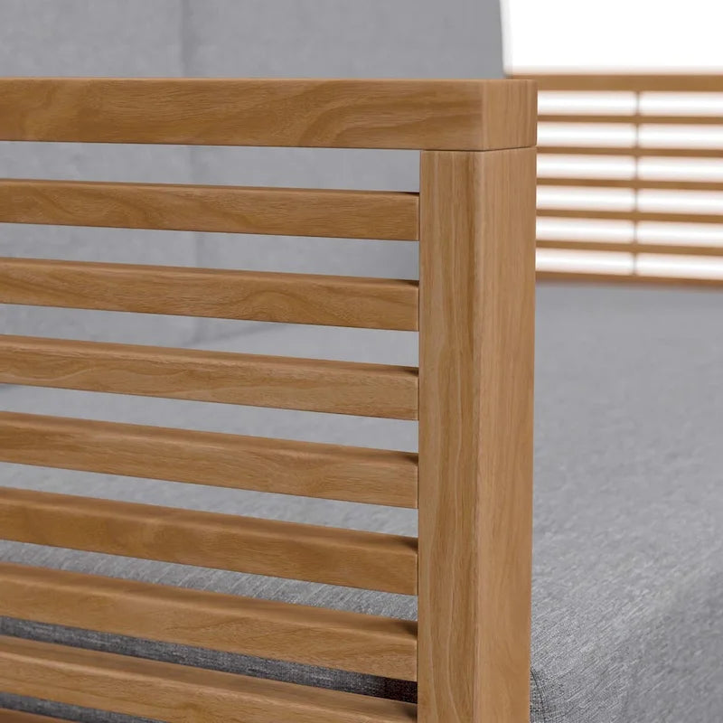 Ensemble de patio extérieur en teck 3 pièces Carlsbad