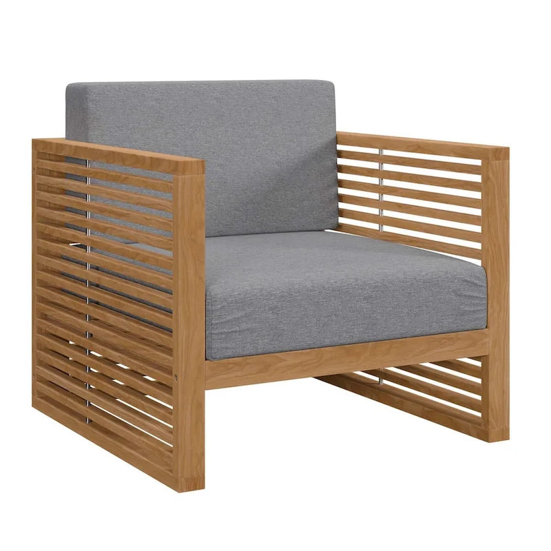 Ensemble de patio extérieur en teck 3 pièces Carlsbad