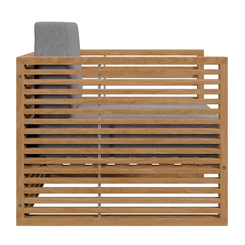 Ensemble de patio extérieur en teck 3 pièces Carlsbad