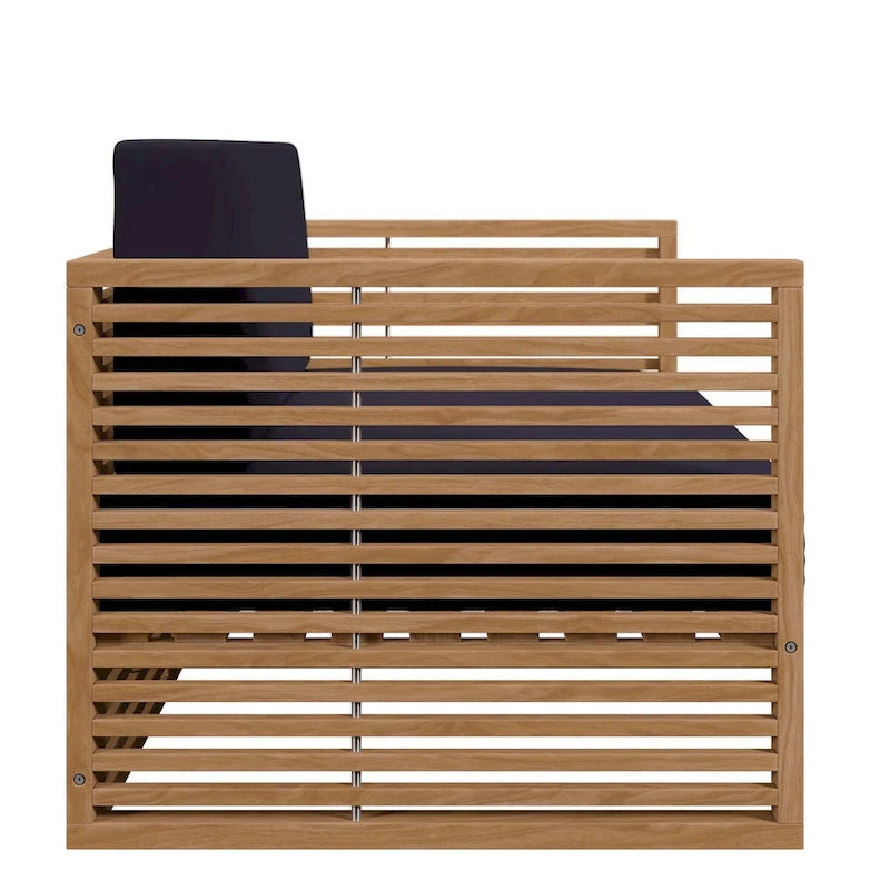 Ensemble de patio extérieur en teck 3 pièces Carlsbad