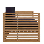 Ensemble de patio extérieur en teck 3 pièces Carlsbad