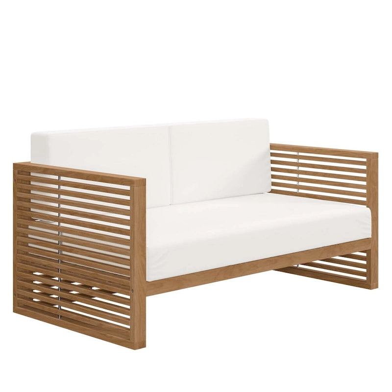 Ensemble de patio extérieur en teck 3 pièces Carlsbad