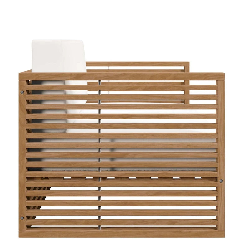 Ensemble de patio extérieur en teck 3 pièces Carlsbad