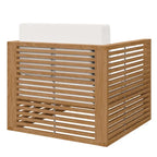 Ensemble de patio extérieur en teck 3 pièces Carlsbad