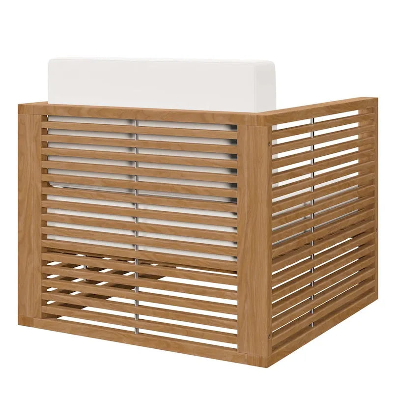 Ensemble de patio extérieur en teck 3 pièces Carlsbad