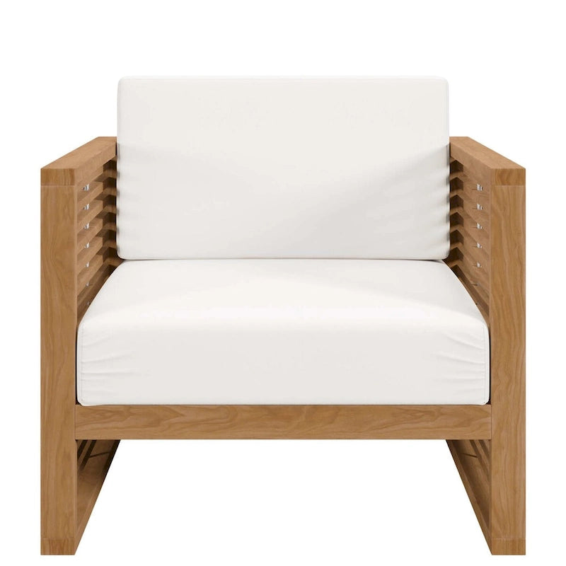 Ensemble de patio extérieur en teck 3 pièces Carlsbad