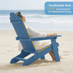 Sedia pieghevole Adirondack resistente alle intemperie per esterni, giardino, patio di WINSOON