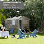 Sedia pieghevole Adirondack resistente alle intemperie per esterni, giardino, patio di WINSOON