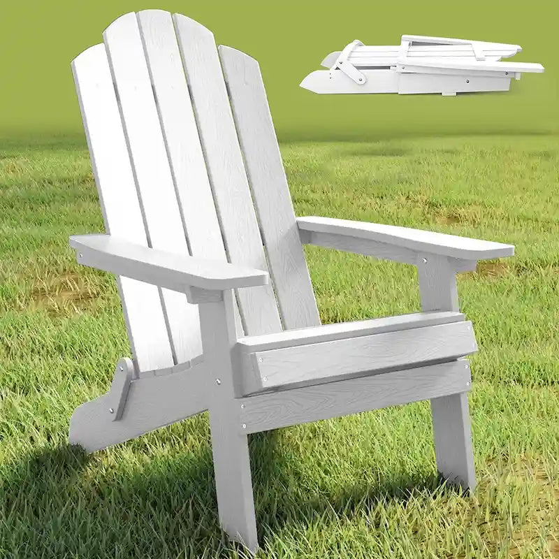 Sedia pieghevole Adirondack resistente alle intemperie per esterni, giardino, patio di WINSOON