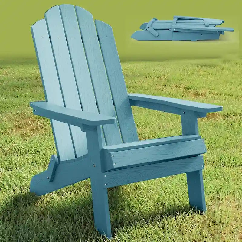 Sedia pieghevole Adirondack resistente alle intemperie per esterni, giardino, patio di WINSOON