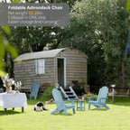 Sedia pieghevole Adirondack resistente alle intemperie per esterni, giardino, patio di WINSOON
