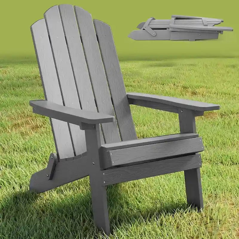 Sedia pieghevole Adirondack resistente alle intemperie per esterni, giardino, patio di WINSOON