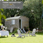 Sedia pieghevole Adirondack resistente alle intemperie per esterni, giardino, patio di WINSOON