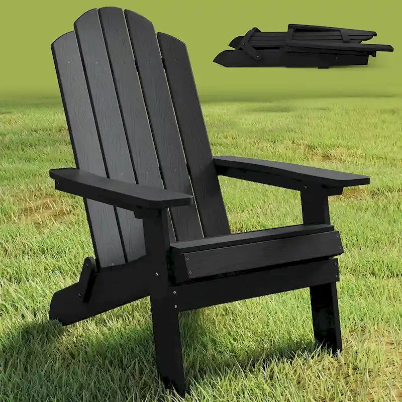 Sedia pieghevole Adirondack resistente alle intemperie per esterni, giardino, patio di WINSOON