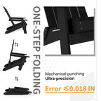 Sedia pieghevole Adirondack resistente alle intemperie per esterni, giardino, patio di WINSOON