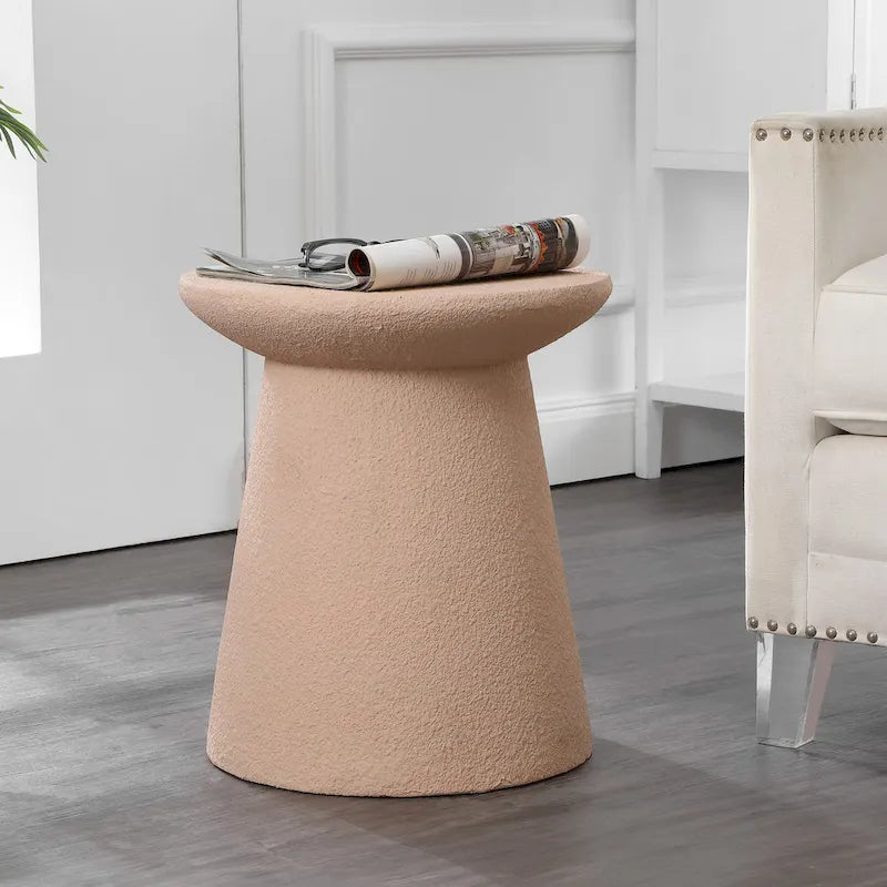 Brady 18 Minimalist Modern Drum Accent Table Pedestal, by JONATHAN Y