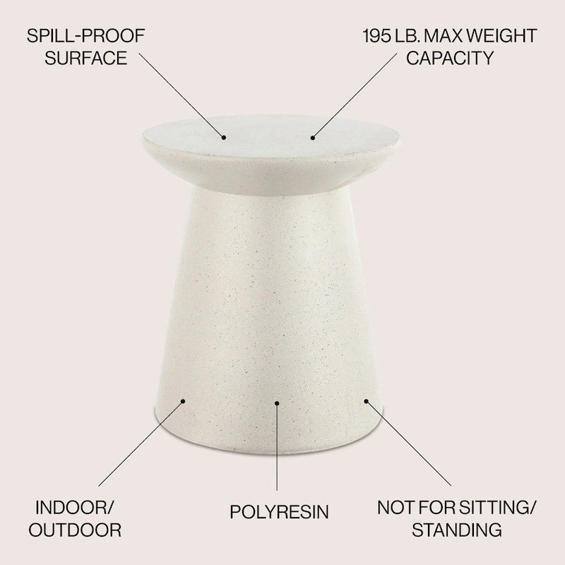Brady 18 Table d'appoint/Pied de lampe moderne minimaliste, par JONATHAN Y