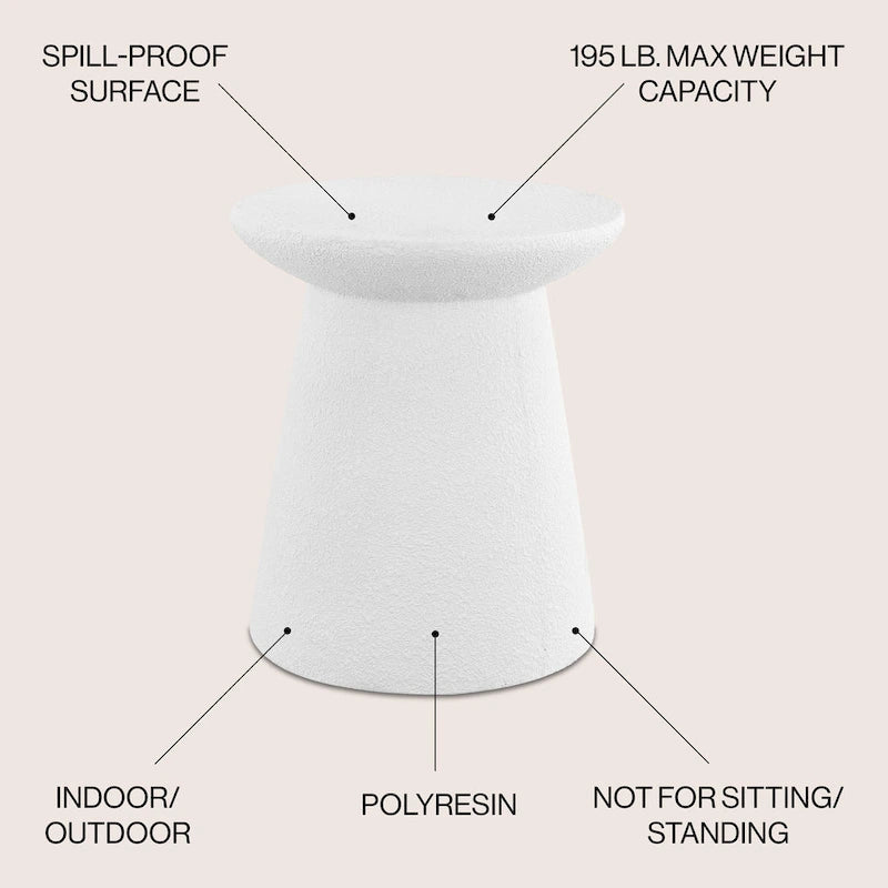 Brady 18 Table d'appoint/Pied de lampe moderne minimaliste, par JONATHAN Y