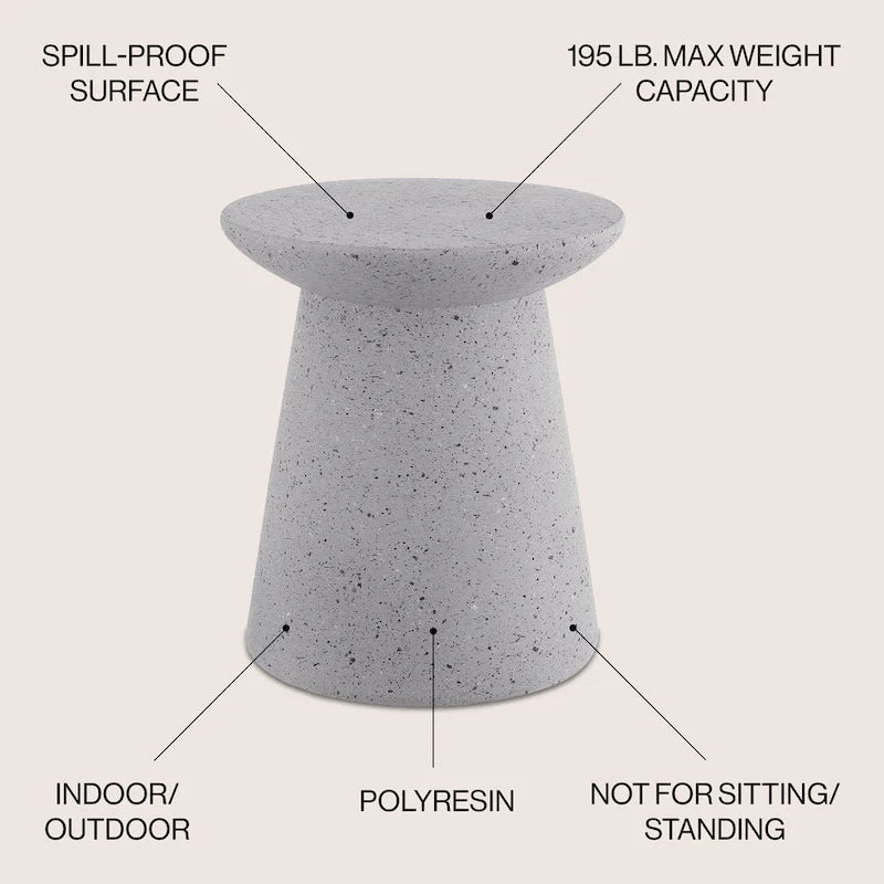 Brady 18 Table d'appoint/Pied de lampe moderne minimaliste, par JONATHAN Y