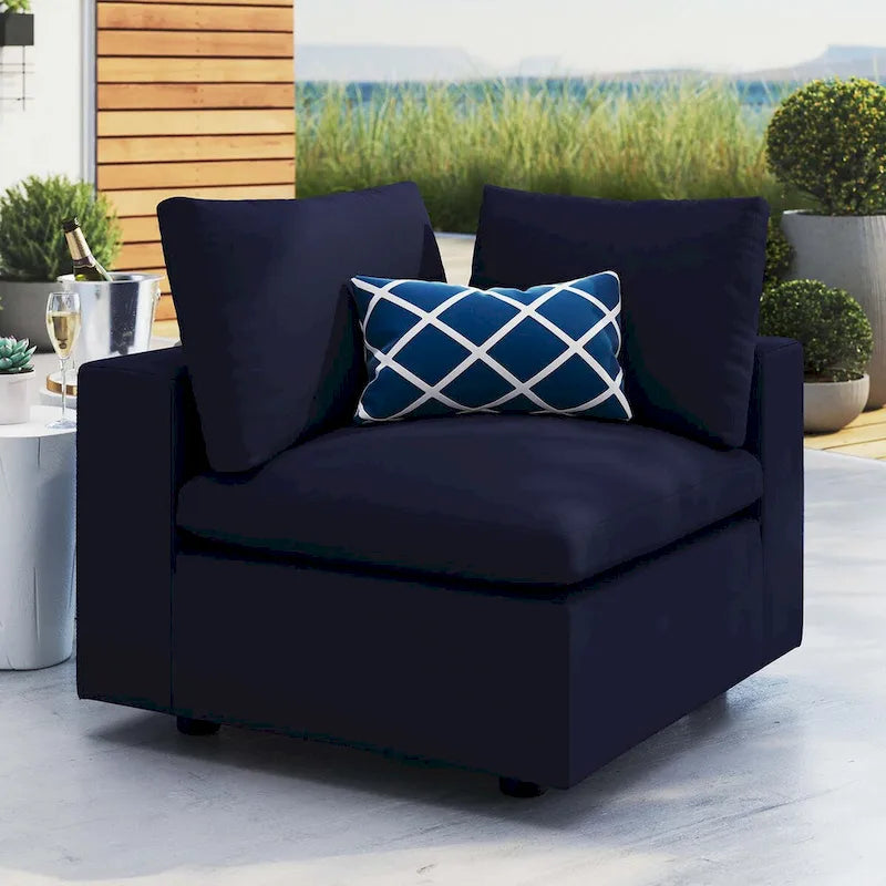 Commix Sunbrella Outdoor Patio Corner Chair