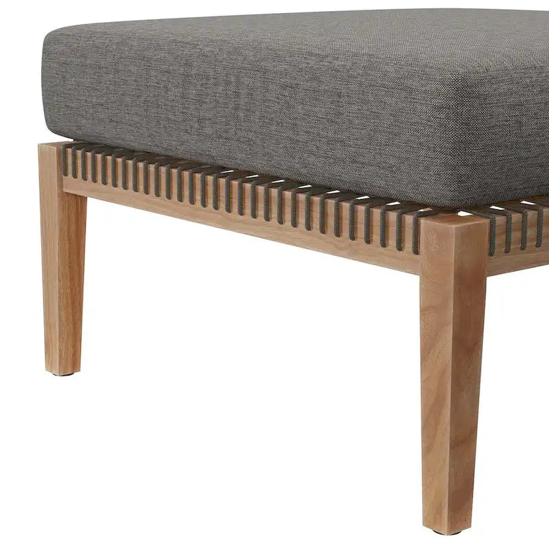 Divano componibile a 4 pezzi in legno di teak per esterni Clearwater
