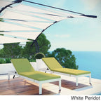 Ensemble de 2 chaises longues de patio extérieures en aluminium Shore avec coussins