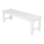 Banc de jardin sans dossier 5 pieds Shine Company, Bois de cèdre, finition HYDRO-TEX
