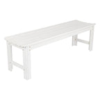 Banc de jardin sans dossier 5 pieds Shine Company, Bois de cèdre, finition HYDRO-TEX