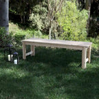 Banc de jardin sans dossier 5 pieds Shine Company, Bois de cèdre, finition HYDRO-TEX