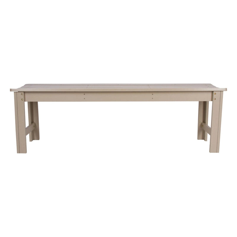 Banc de jardin sans dossier 5 pieds Shine Company, Bois de cèdre, finition HYDRO-TEX