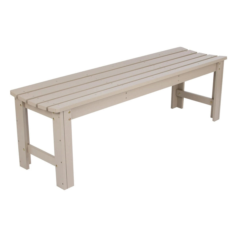 Banc de jardin sans dossier 5 pieds Shine Company, Bois de cèdre, finition HYDRO-TEX