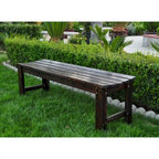Banc de jardin sans dossier 5 pieds Shine Company, Bois de cèdre, finition HYDRO-TEX