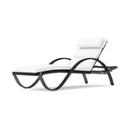 Set di 2 sedie a sdraio da esterno in alluminio Deco 2 per patio