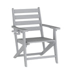 Tavolo commerciale Adirondack per tutte le stagioni e 6 sedie con portabicchieri