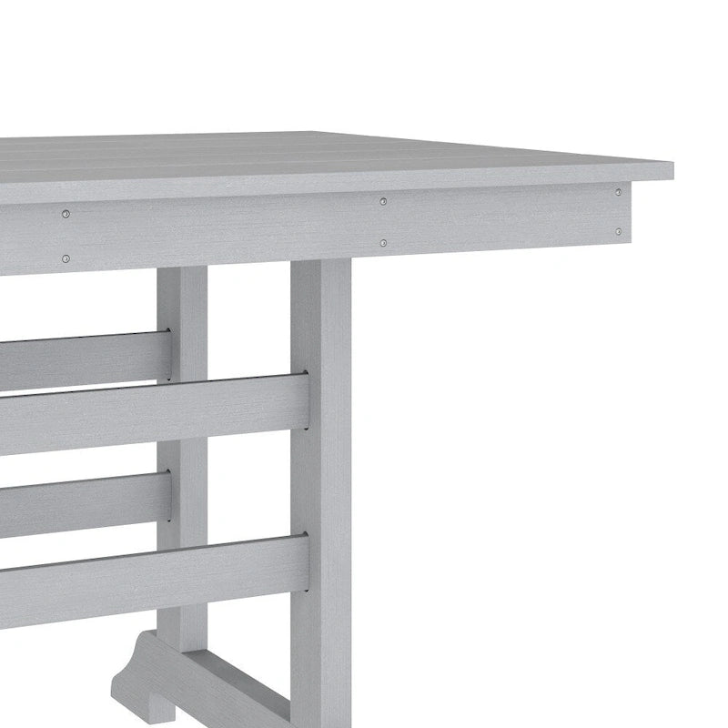 Tavolo commerciale Adirondack per tutte le stagioni e 6 sedie con portabicchieri