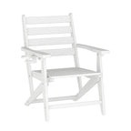 Tavolo commerciale Adirondack per tutte le stagioni e 6 sedie con portabicchieri