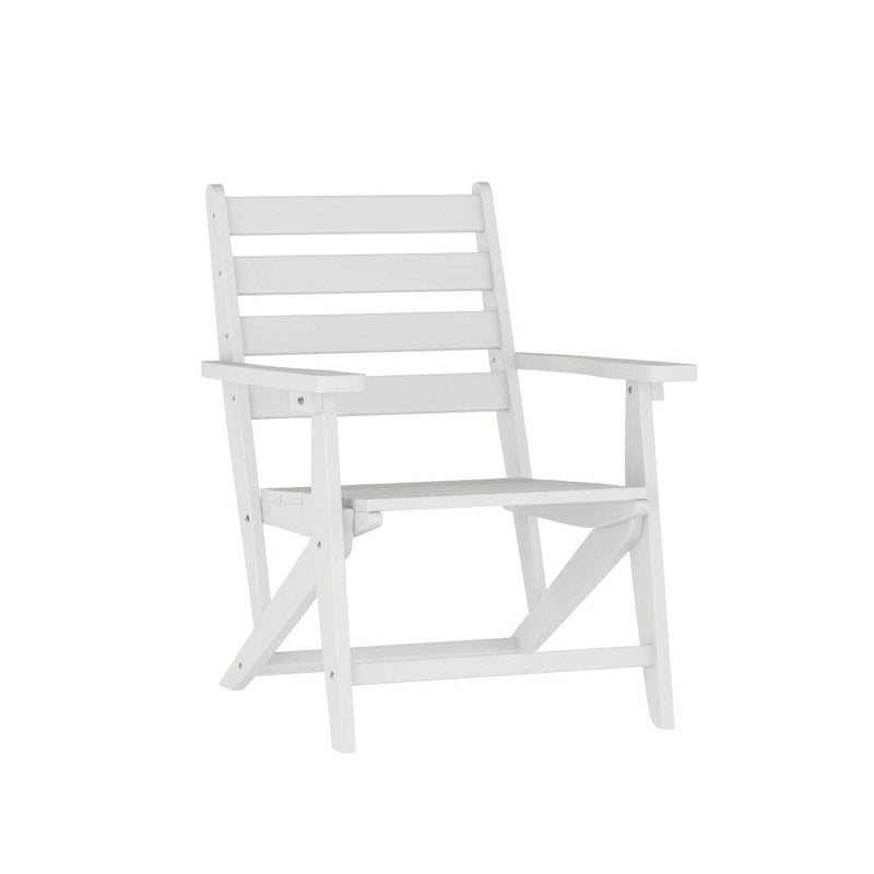 Tavolo commerciale Adirondack per tutte le stagioni e 6 sedie con portabicchieri