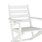 Tavolo commerciale Adirondack per tutte le stagioni e 6 sedie con portabicchieri