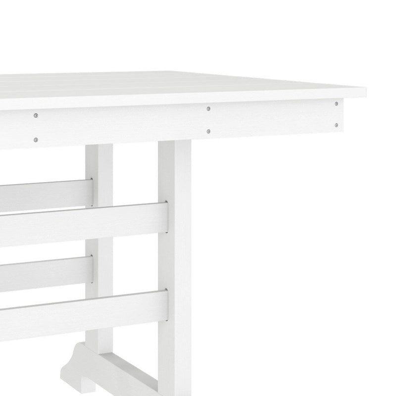 Tavolo commerciale Adirondack per tutte le stagioni e 6 sedie con portabicchieri